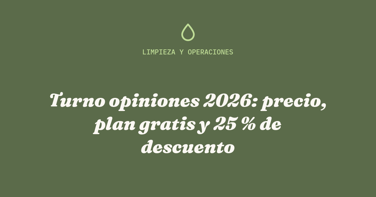 Turno opiniones: aviso automático de limpieza entre reservas